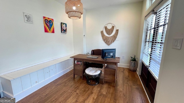420 Ashbury Cir, Dallas, GA 30157 - office area featuring wood finished floors