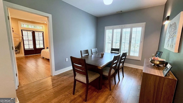 420 Ashbury Cir, Dallas, GA 30157 - dining area featuring wood finished floors and baseboards