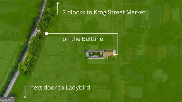 167 Sampson St, Atlanta, GA 30312 - map / location featuring property boundaries highlighted