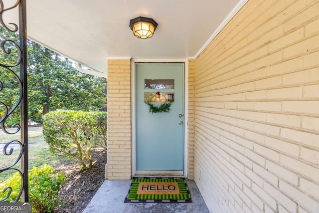 3205 Mcafee Rd, Decatur, GA 30032 - view of exterior entry featuring brick siding