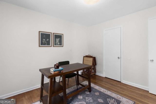 3205 Mcafee Rd, Decatur, GA 30032 - office area featuring wood finished floors