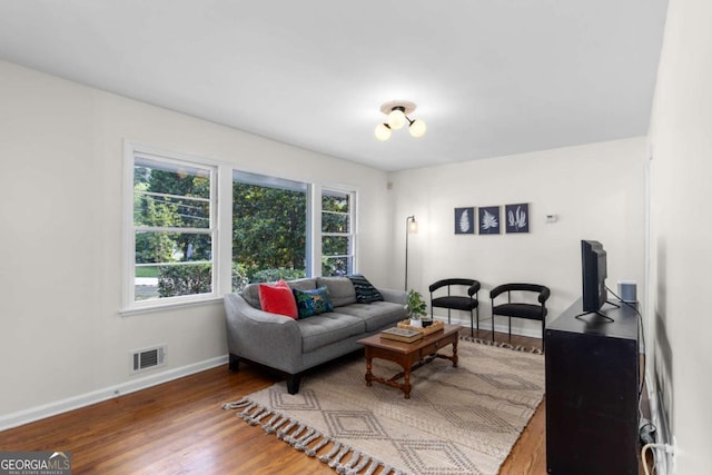 3205 Mcafee Rd, Decatur, GA 30032 - living room featuring wood finished floors and baseboards
