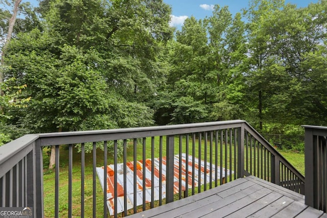 73 Azalea Dr, Villa Rica, GA 30180 - wooden terrace with a lawn
