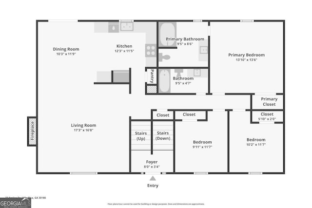 73 Azalea Dr, Villa Rica, GA 30180 - view of home floor plan