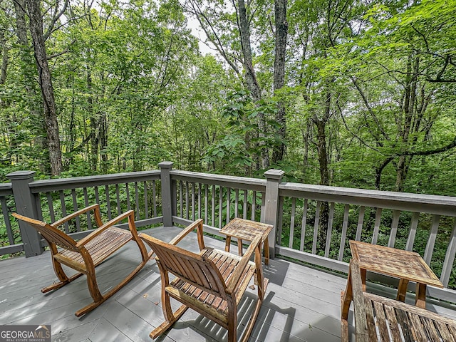 278 W Sugarbush Dr, Dillard, GA 30537 - view of wooden terrace
