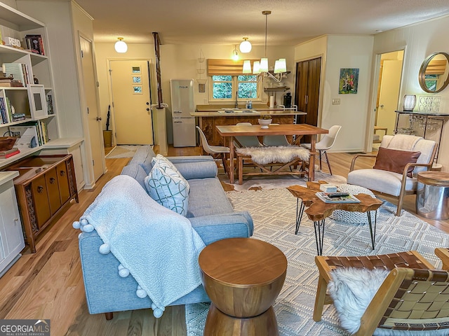 278 W Sugarbush Dr, Dillard, GA 30537 - living area featuring light wood-style flooring