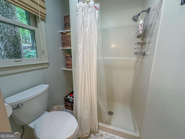 278 W Sugarbush Dr, Dillard, GA 30537 - bathroom with a shower stall and toilet