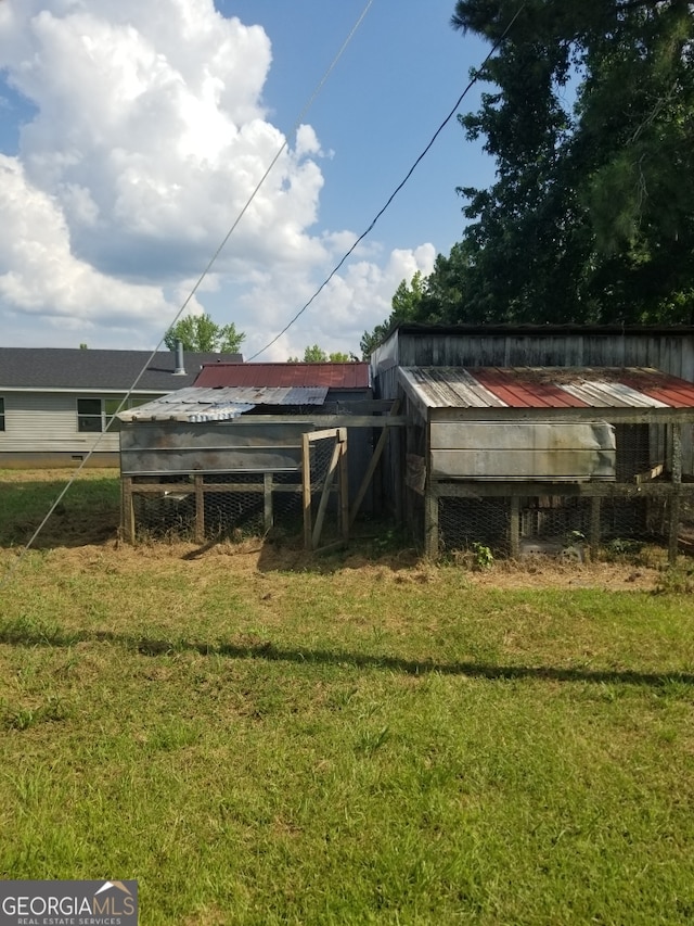243 Gray Hill Rd, West Point, GA 31833 - view of poultry coop featuring a yard