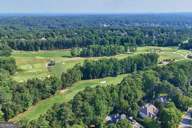 4030 Greatwood Path, Alpharetta, GA 30005 - aerial overview of property's location featuring a golf course and a forest