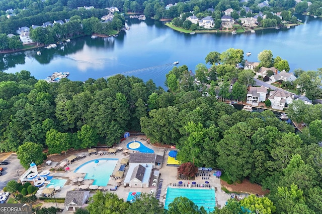 4030 Greatwood Path, Alpharetta, GA 30005 - aerial view of property and surrounding area featuring a nearby body of water