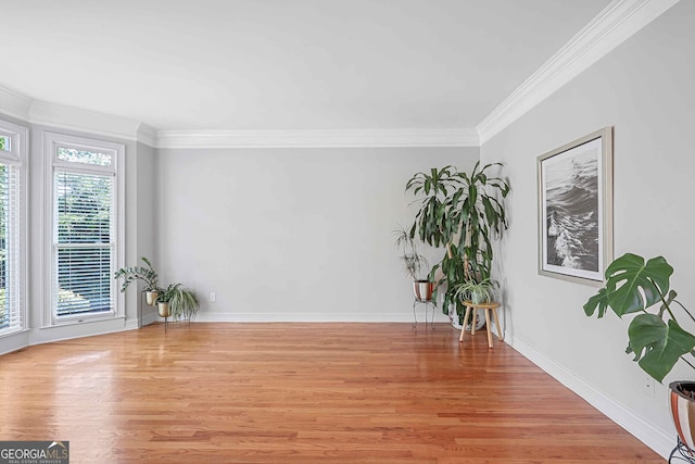 4030 Greatwood Path, Alpharetta, GA 30005 - empty room featuring crown molding and light wood-style floors