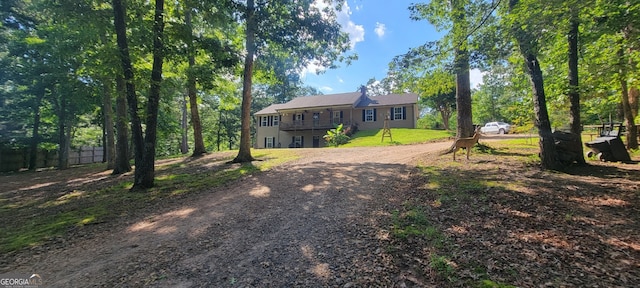 1605 Cody Rd, Mount Airy, GA 30563 - view of front facade with dirt driveway