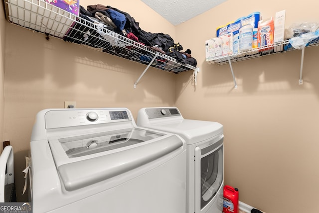 625 Hickory Nobb, Sugar Hill, GA 30518 - laundry room featuring separate washer and dryer and baseboards