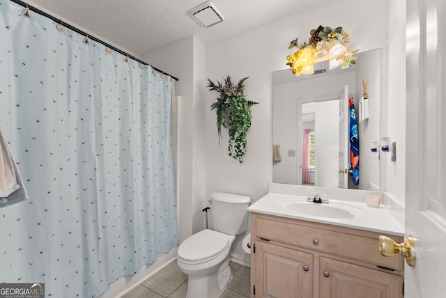 625 Hickory Nobb, Sugar Hill, GA 30518 - bathroom with vanity, tile patterned flooring, and a shower with shower curtain