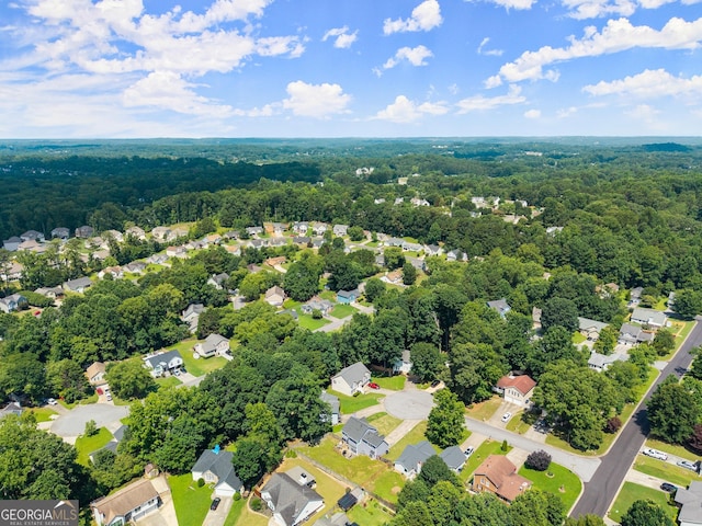 625 Hickory Nobb, Sugar Hill, GA 30518 - aerial view of residential area featuring a heavily wooded area