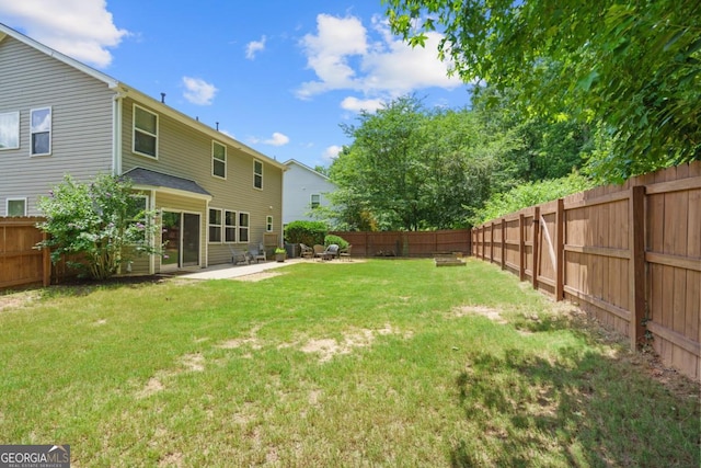 4020 New Salem Ct, Cumming, GA 30040 - fenced backyard featuring a patio area