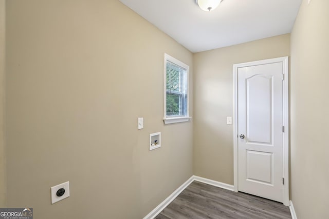1159 Smith St SW, Atlanta, GA 30310 - laundry area with hookup for a washing machine, electric dryer hookup, and dark wood-style floors