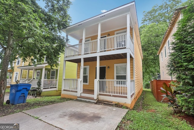 1159 Smith St SW, Atlanta, GA 30310 - view of front of property featuring a balcony and a porch