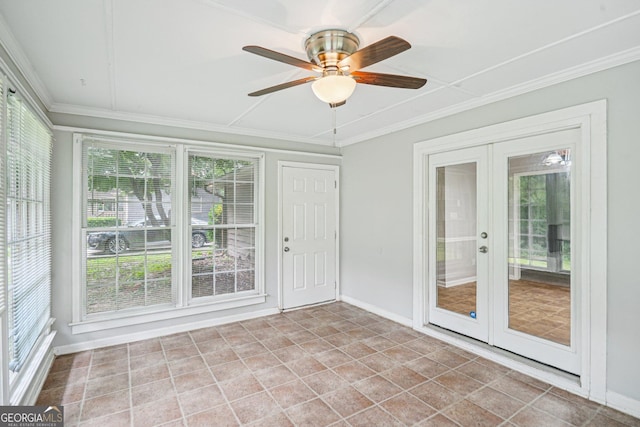 5618 Shadow Rock Dr, Lithonia, GA 30058 - unfurnished sunroom with french doors
