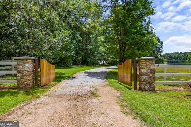 290 Vinson Rd, Tignall, GA 30668 - view of road featuring a gated entry