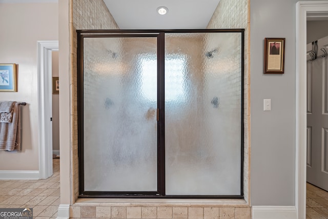 290 Vinson Rd, Tignall, GA 30668 - full bath featuring a stall shower and tile patterned flooring