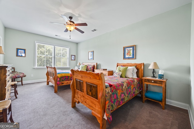 290 Vinson Rd, Tignall, GA 30668 - bedroom with carpet flooring and ceiling fan