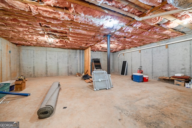 290 Vinson Rd, Tignall, GA 30668 - view of unfinished below grade area