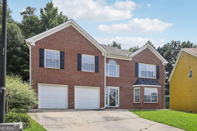 2379 Fallbrook Ct, Duluth, GA 30096 - view of front of property with driveway, brick siding, and a garage