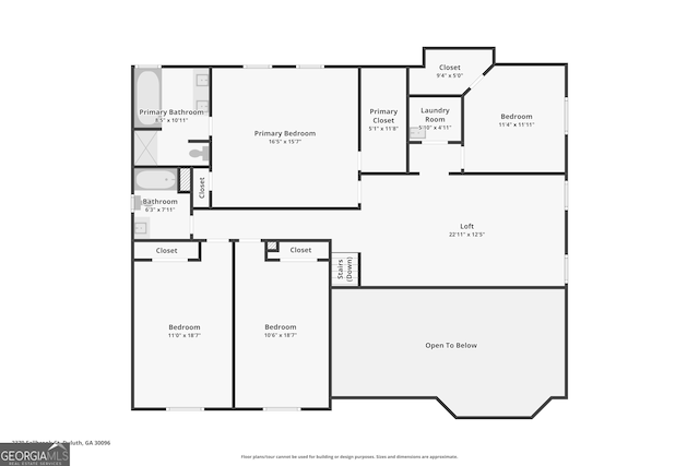 2379 Fallbrook Ct, Duluth, GA 30096 - view of floor plan / room layout