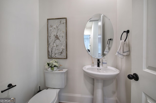 841 Keystone Dr, Woodstock, GA 30188 - half bath with toilet and baseboards