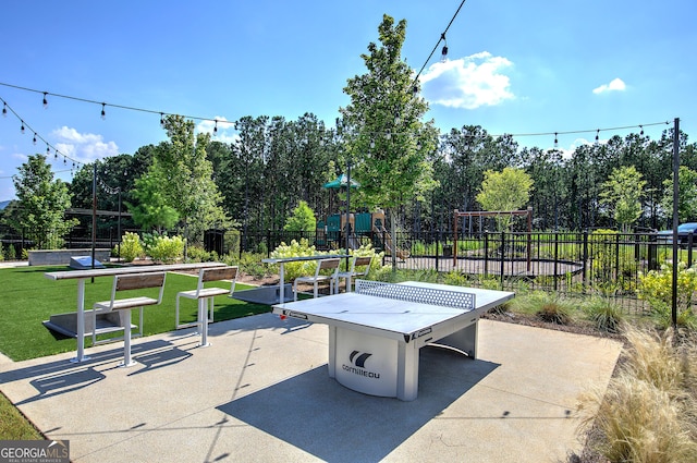 841 Keystone Dr, Woodstock, GA 30188 - view of patio featuring view of scattered trees