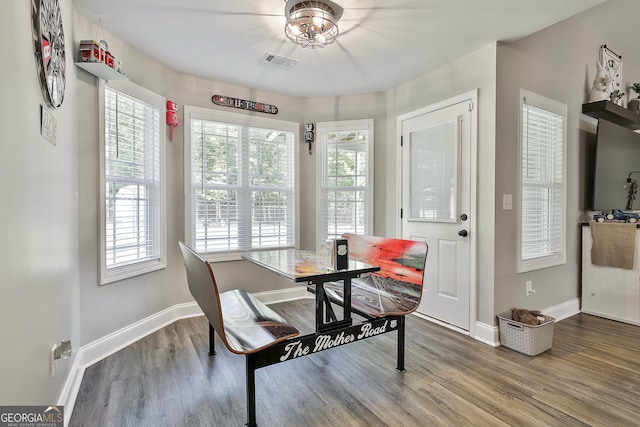 120 Mylee Cv, Barnesville, GA 30204 - dining room with wood finished floors and plenty of natural light