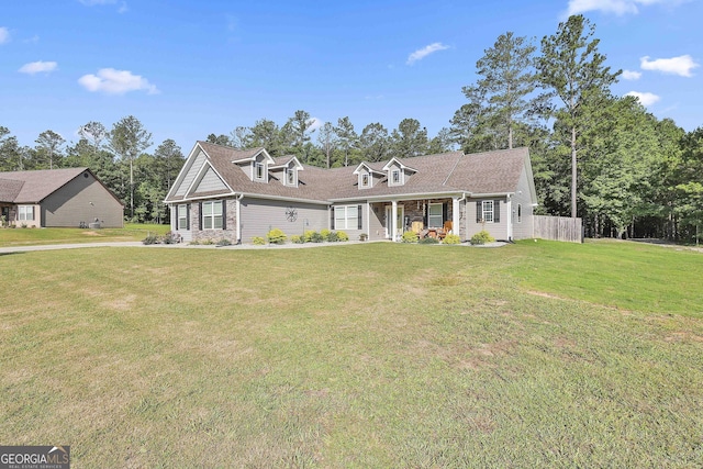 120 Mylee Cv, Barnesville, GA 30204 - view of front of house with a front lawn and covered porch