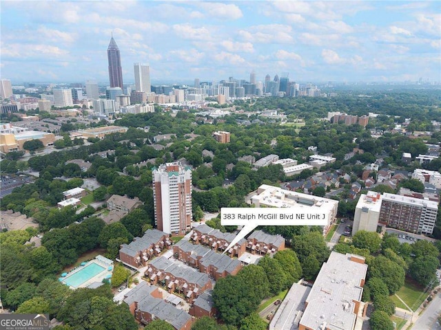 383 Ralph Mcgill Blvd NE Unit J, Atlanta, GA 30312 - aerial view of city skyline