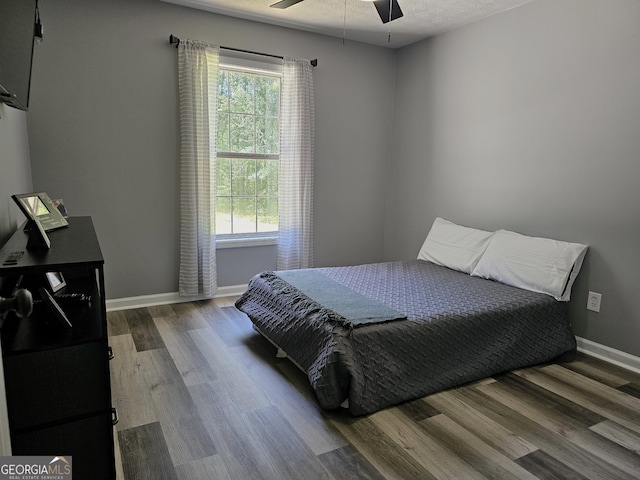 100 Lexington Pl, Senoia, GA 30276 - bedroom with wood finished floors and ceiling fan
