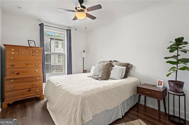 12 Becker Pl NW, Atlanta, GA 30307 - bedroom featuring wood finished floors and ceiling fan