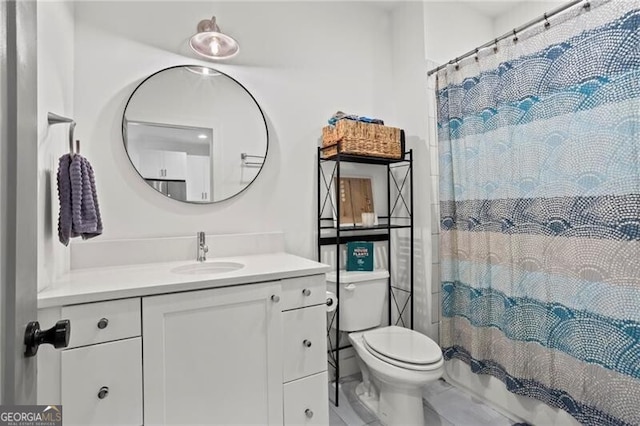 12 Becker Pl NW, Atlanta, GA 30307 - full bath with vanity and a shower with curtain