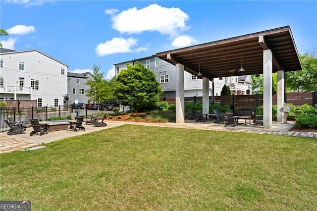 12 Becker Pl NW, Atlanta, GA 30307 - view of yard featuring a patio area and a residential view