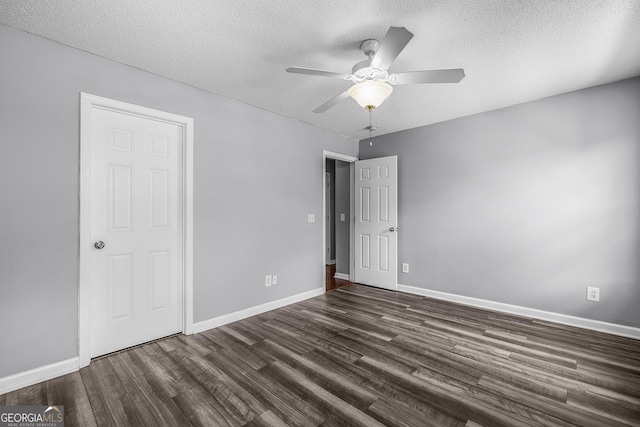 7 Springwater Dr, Port Wentworth, GA 31407 - unfurnished bedroom featuring wood finished floors, a textured ceiling, and ceiling fan