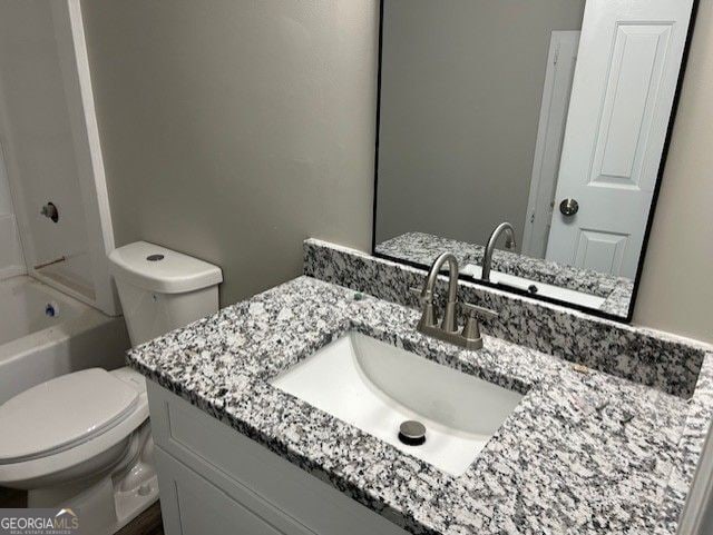 433 Rhett Dr, Loganville, GA 30052 - bathroom with vanity and shower / washtub combination