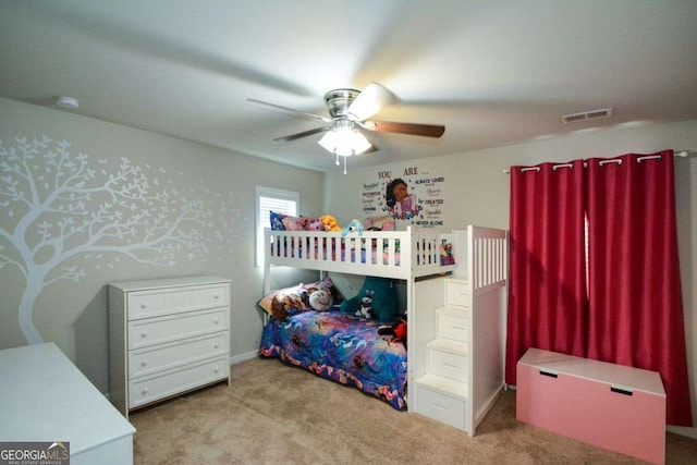 325 Paces Dr, Lithia Springs, GA 30122 - carpeted bedroom with ceiling fan
