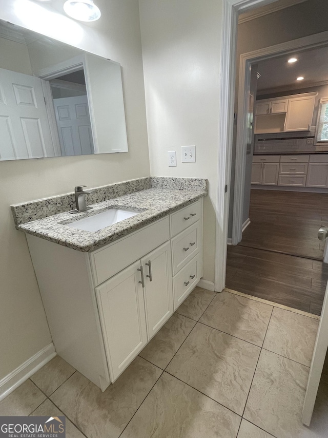 1833 Phillips Ave, East Point, GA 30344 - bathroom featuring vanity and tile patterned flooring