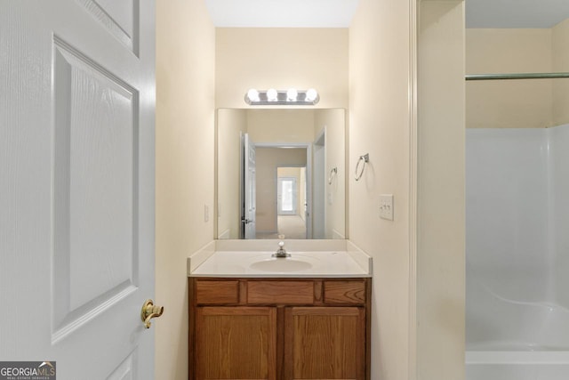 914 Champions Way, Mcdonough, GA 30252 - bathroom featuring vanity and a shower