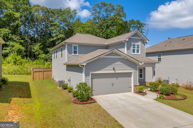 264 Golden Eagle Pkwy, Braselton, GA 30517 - view of front of home featuring a garage, board and batten siding, driveway, and roof with shingles