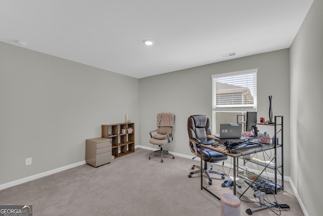 264 Golden Eagle Pkwy, Braselton, GA 30517 - office area with carpet floors and recessed lighting