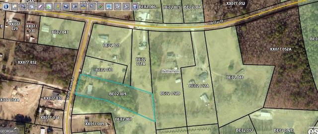 818 Arch Tanner Rd, Bethlehem, GA 30620 - map of property location featuring property parcel outlined