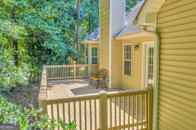 536 Sam Brown Blvd, Commerce, GA 30529 - view of wooden terrace