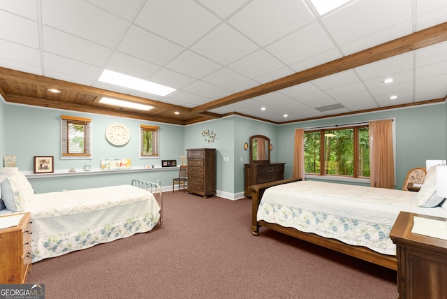 712 Meadow Run Ct, Clarkesville, GA 30523 - carpeted bedroom featuring recessed lighting and ornamental molding