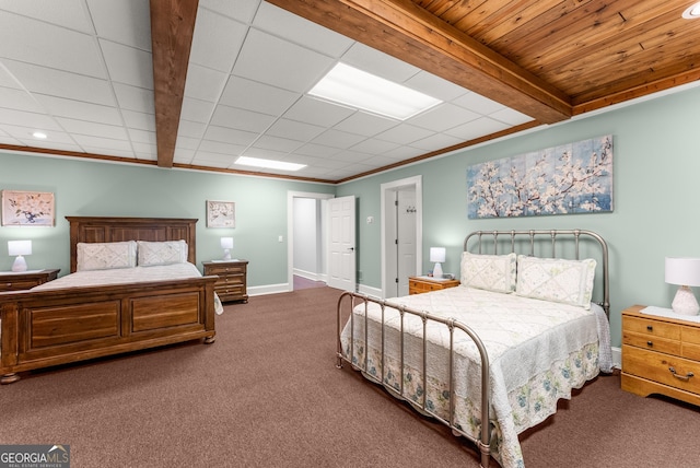 712 Meadow Run Ct, Clarkesville, GA 30523 - carpeted bedroom featuring recessed lighting and crown molding