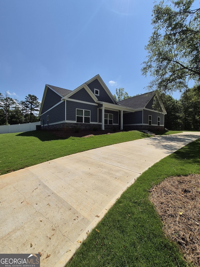 1090 Fox Glen Dr, Watkinsville, GA 30677 - view of front of property featuring concrete driveway and stone siding